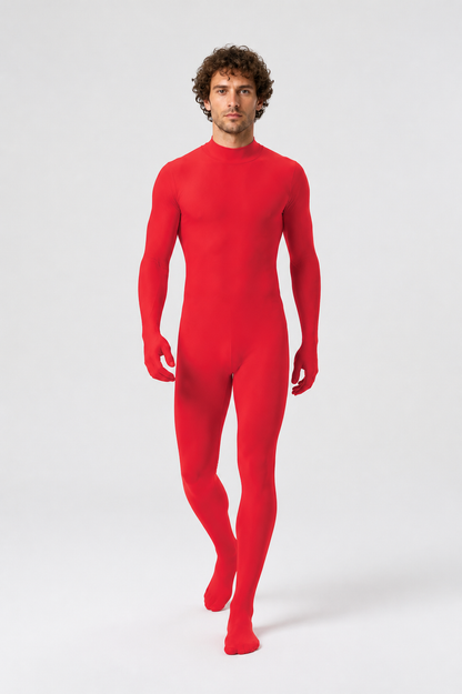 Red High-Neck Jumpsuit for Dance product detail 2
