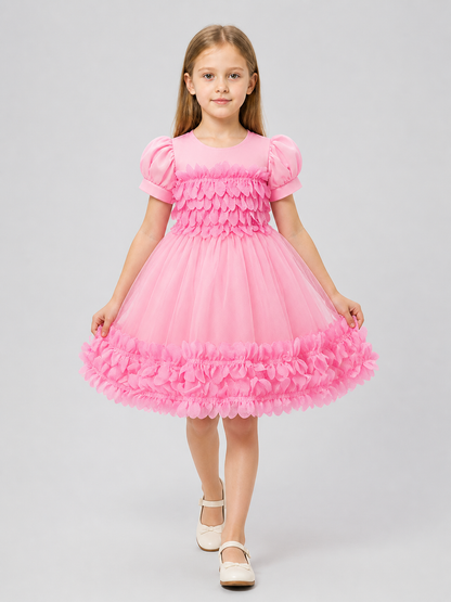 Tutu Dress with 3D Petals, Full Skirt Costume Dresses detail 2
