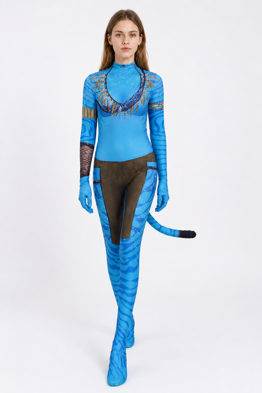 Blue Stage Jumpsuit with Long Tail product detail 2