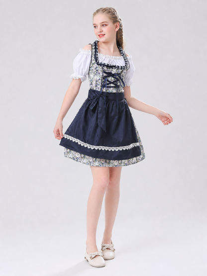 Traditional German-Style Dress with Apron