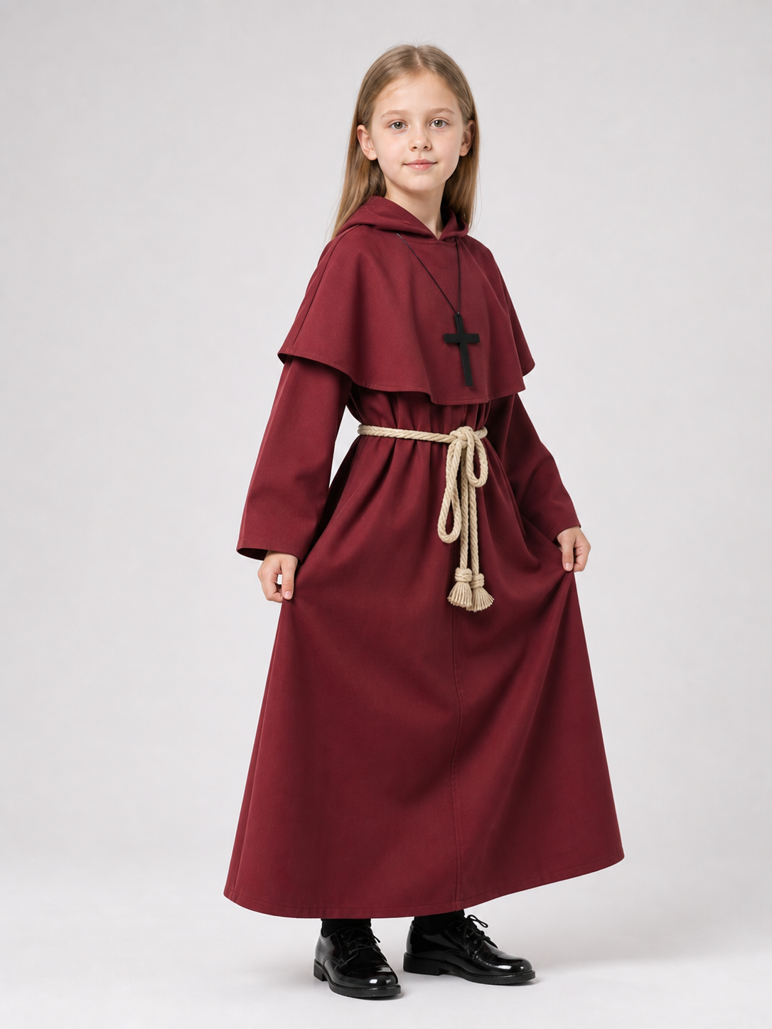 Red Hooded Priest Costume