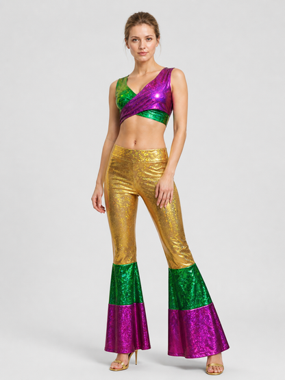 Stage Costume, Sparkly Top and Flared Pants Costumes detail 2