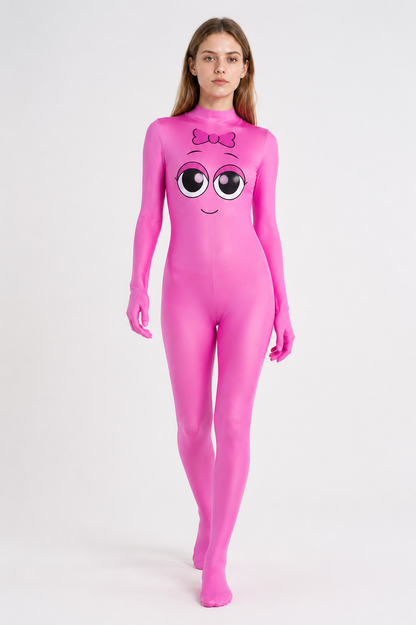 Pink Hooded Character Costume Jumpsuit Costumes detail 2