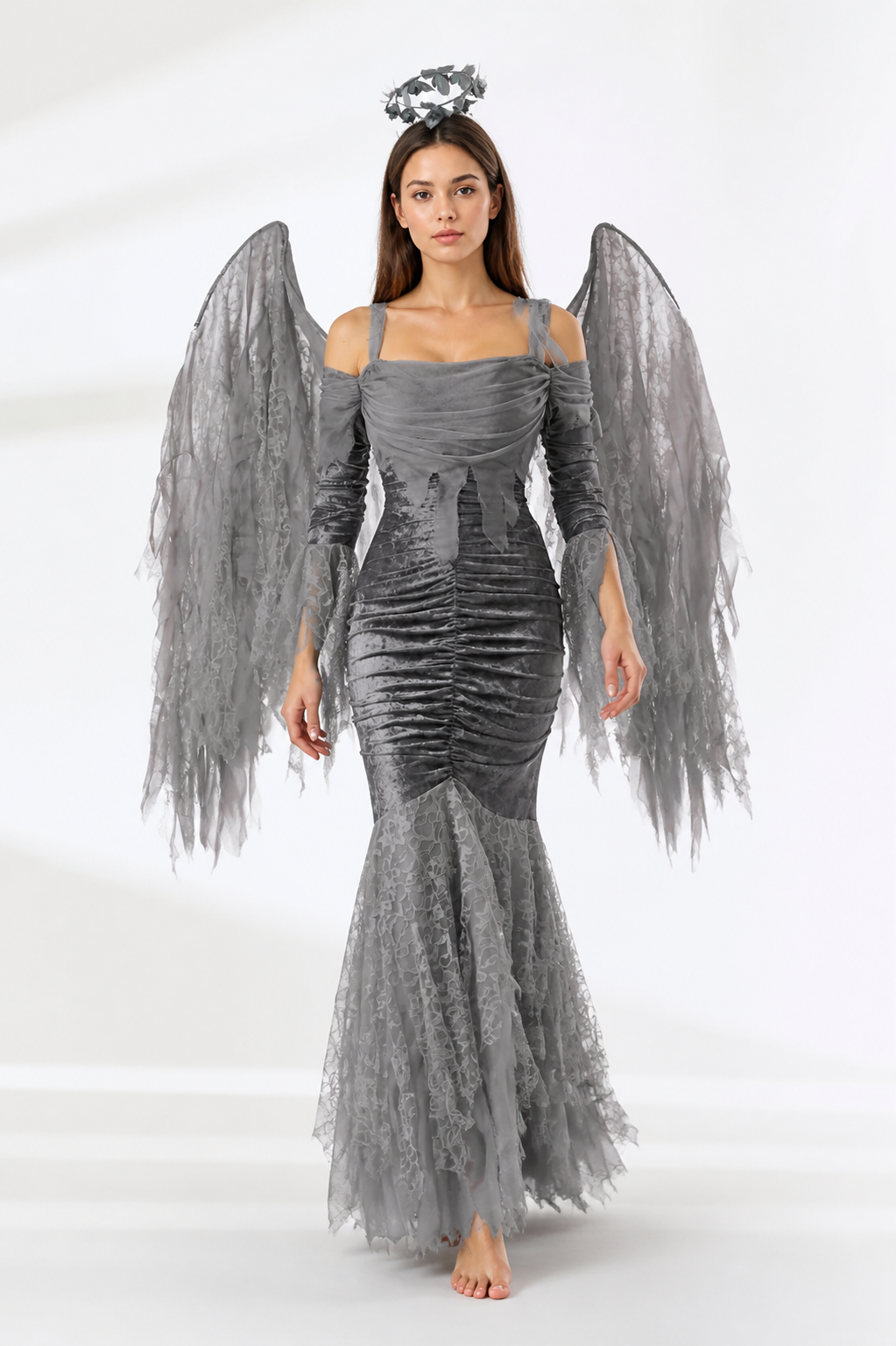 Fantasy Character Costume with Wings, Dress Costume Dresses detail 2