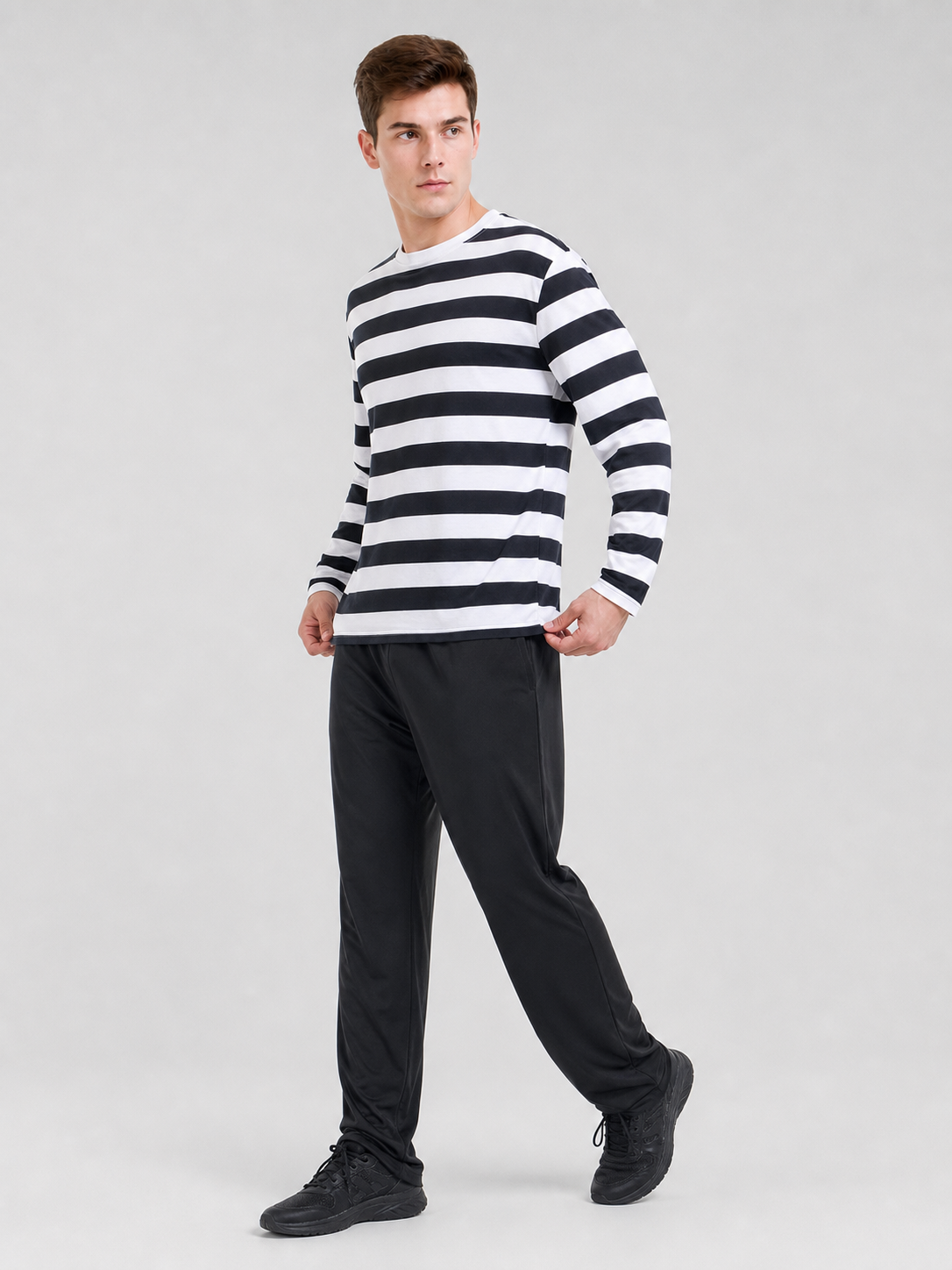 Striped Robber Costume for Cosplay