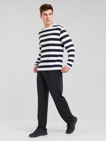 Striped Robber Costume for Cosplay