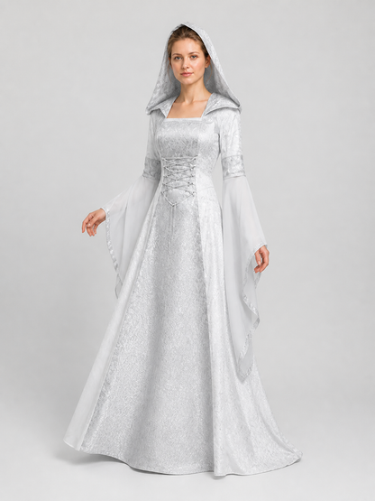 Long Hooded Dress, Medieval Cosplay