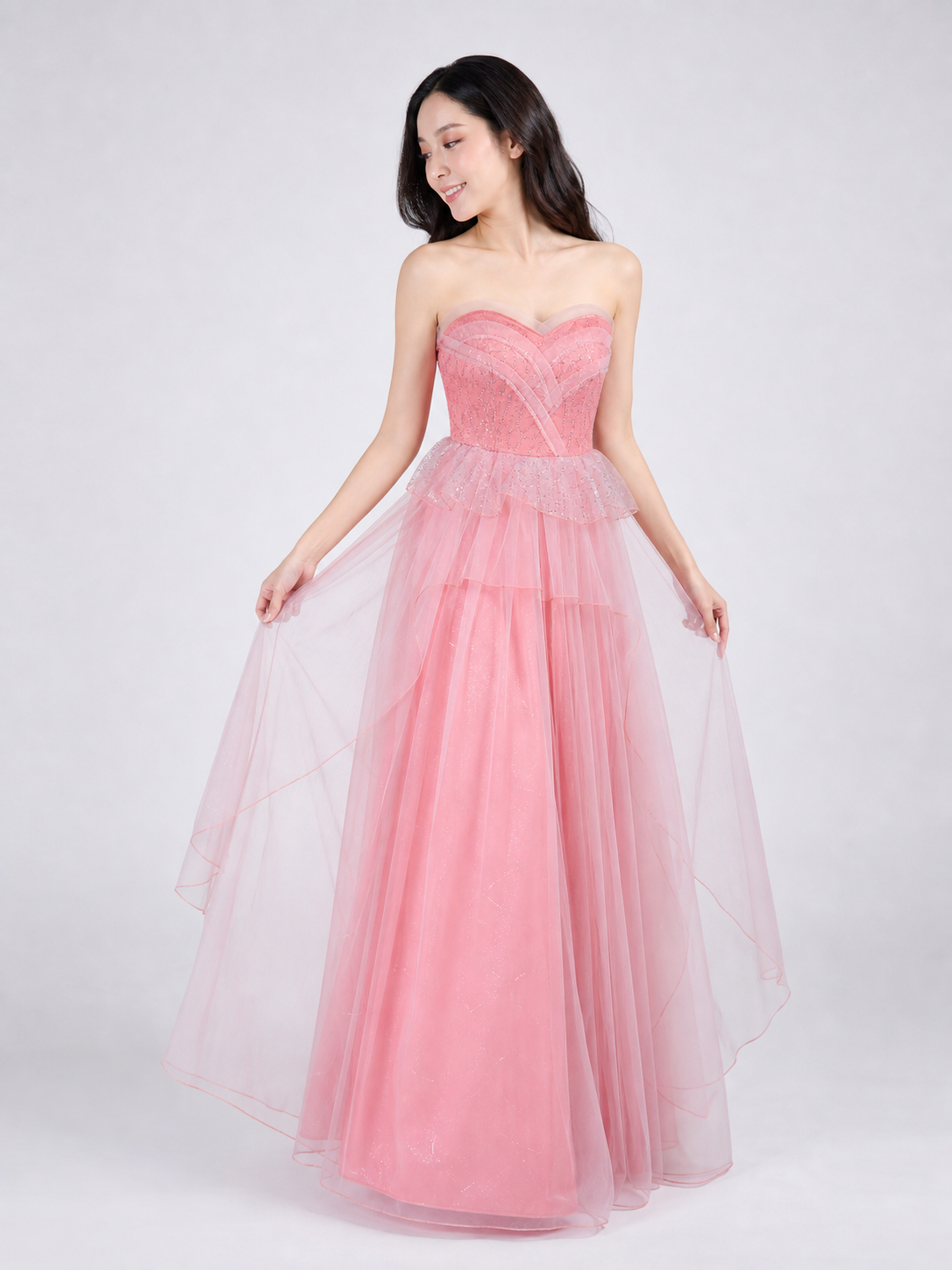 Pink Glinda Cosplay Dress with a Full Skirt