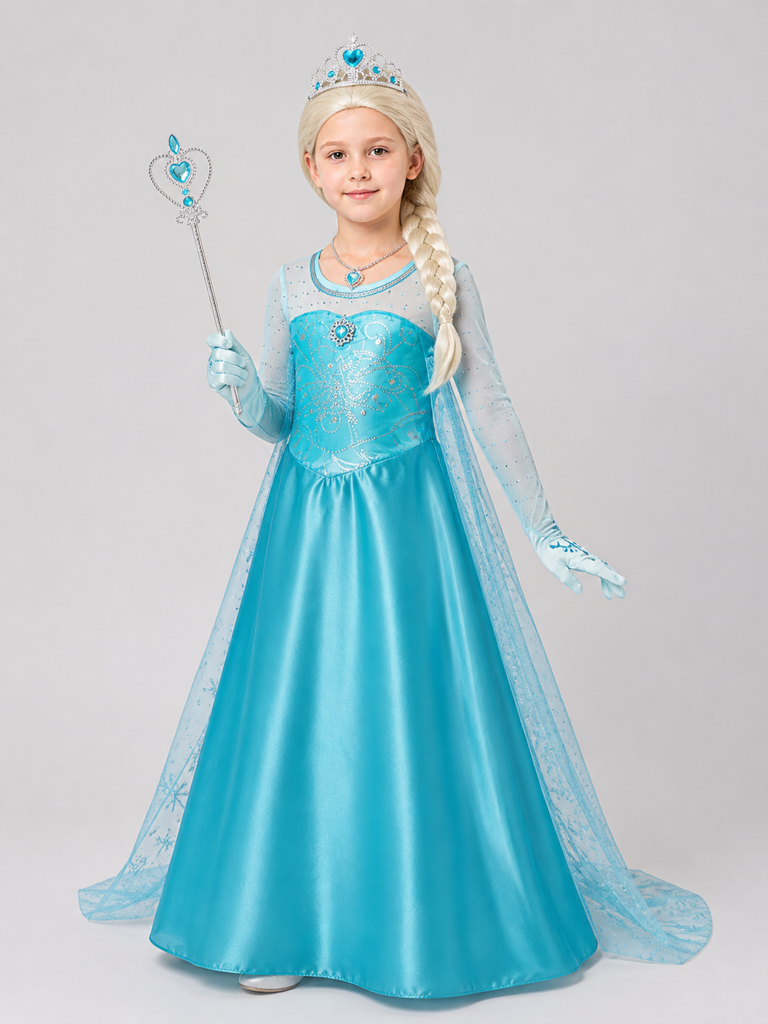 Children's Snow Queen Costume with Accessories Costume Accessories detail 2