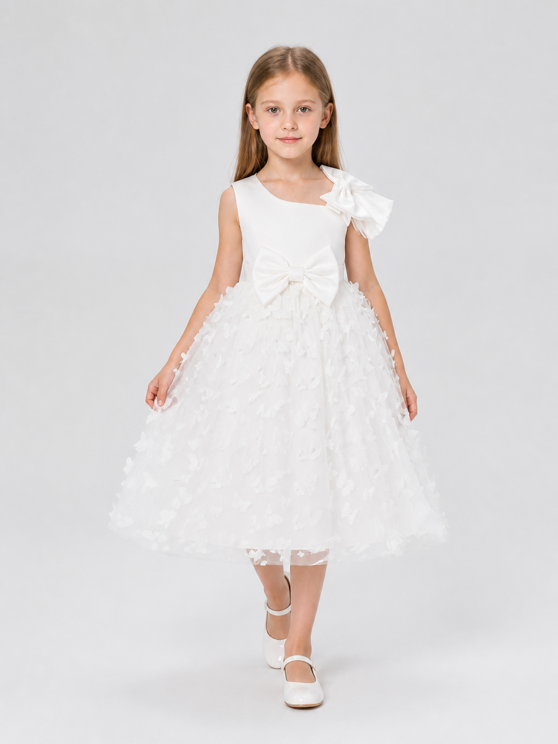 Full Princess Dress with Tulle Bows Costume Dresses detail 2