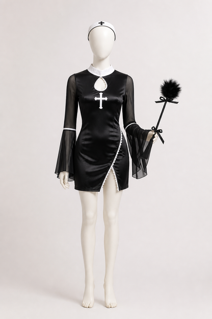 Carnival Costume with Black Dress and Accessories Costume Dresses detail 2