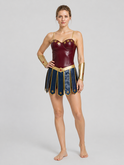 Roman God Cosplay Costume with Belt and Wrist Guards Costumes detail 2