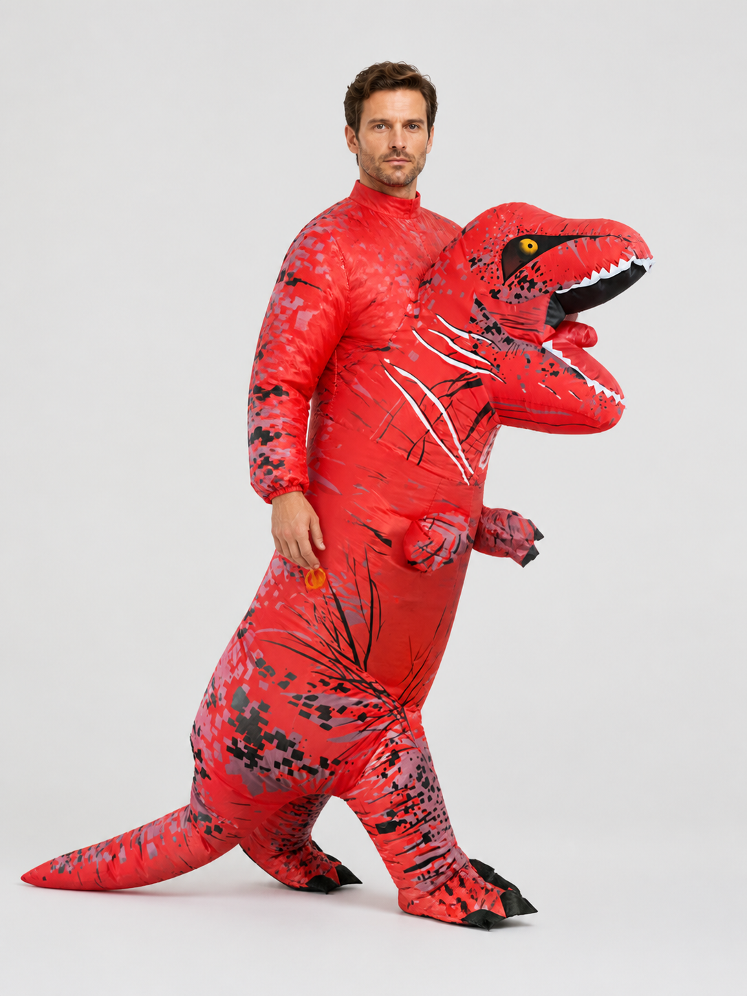 Red Inflatable Tyrannosaurus Costume for Halloween Costumes detail 2