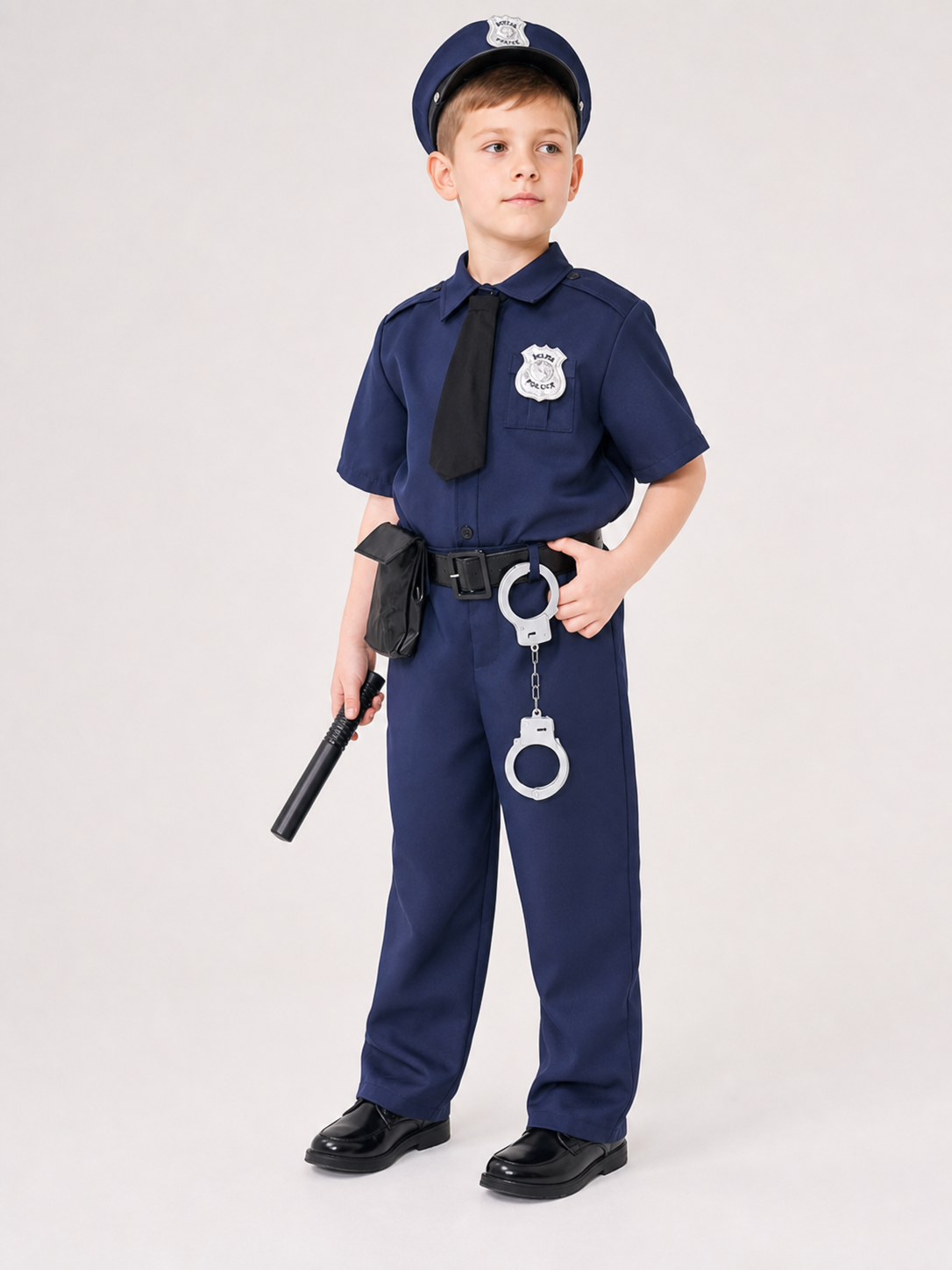 Kids' police costume with accessories