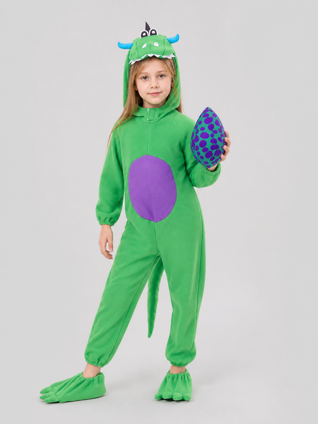 Hooded Dinosaur Costume with Tail Costumes detail 2