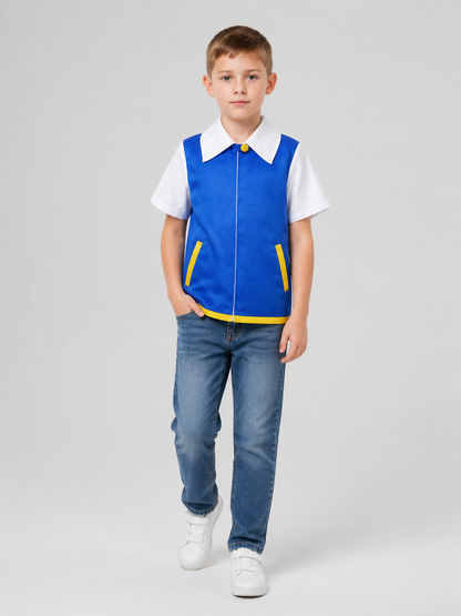 Xiao Zhi Cosplay Jacket, Blue with White Collar Costumes detail 2
