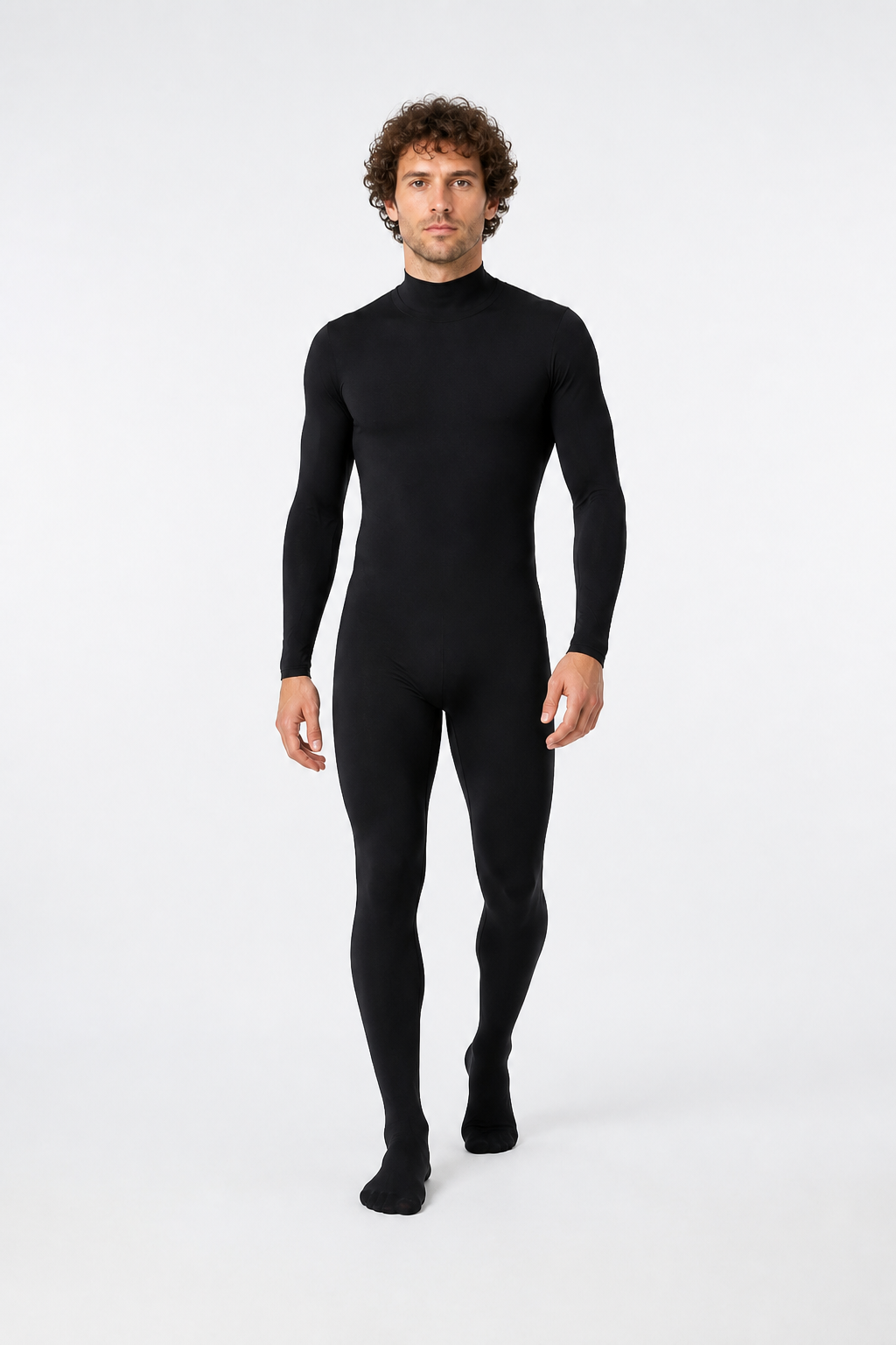 Form-Fitting Jumpsuit with High Neck and Long Sleeves product detail 2