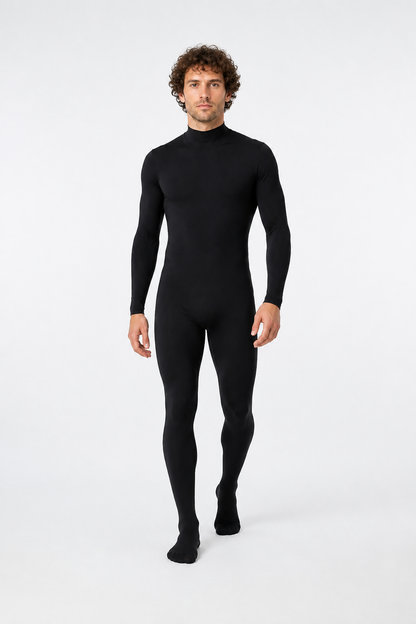 Form-Fitting Jumpsuit with High Neck and Long Sleeves product detail 2