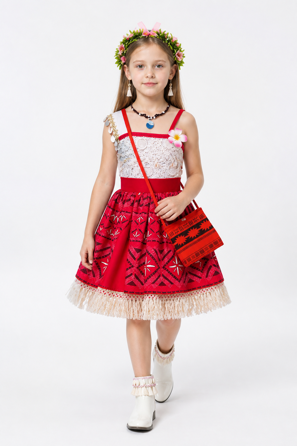 Halloween Carnival Dress with Ethnic Pattern Costume Dresses detail 2
