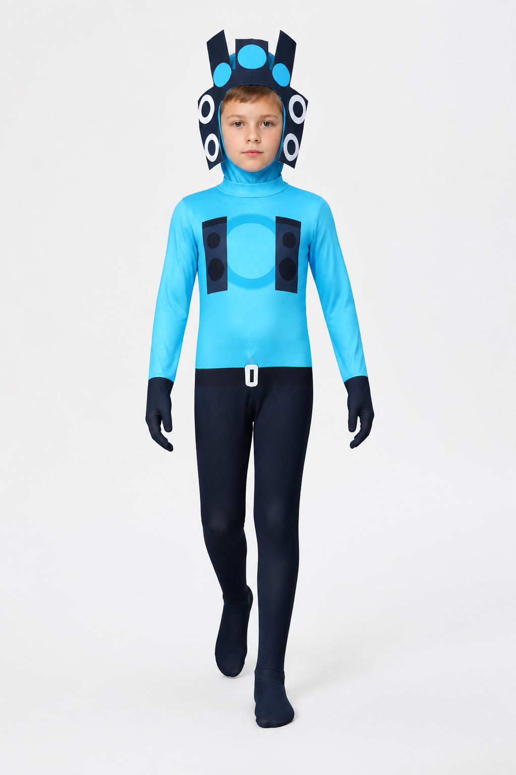 Blue Audio Man Skibidi Toilet Jumpsuit product detail 2