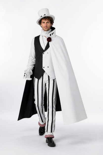 Nikolai Gogol Cosplay Costume with Cloak and Top Hat Costume Capes detail 2
