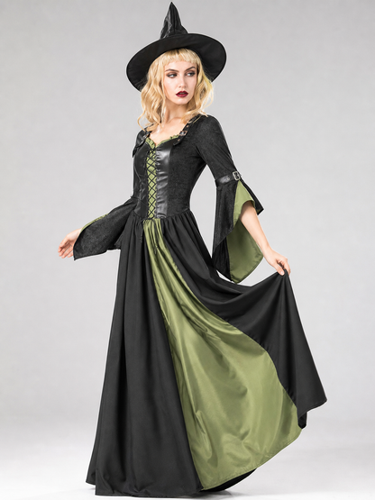 Carnival Costume with Dress and Pointed Hat