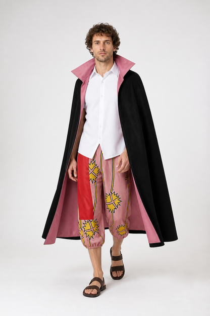 Shanks One Piece Cosplay Costume with Cape and Pants Costume Capes detail 2