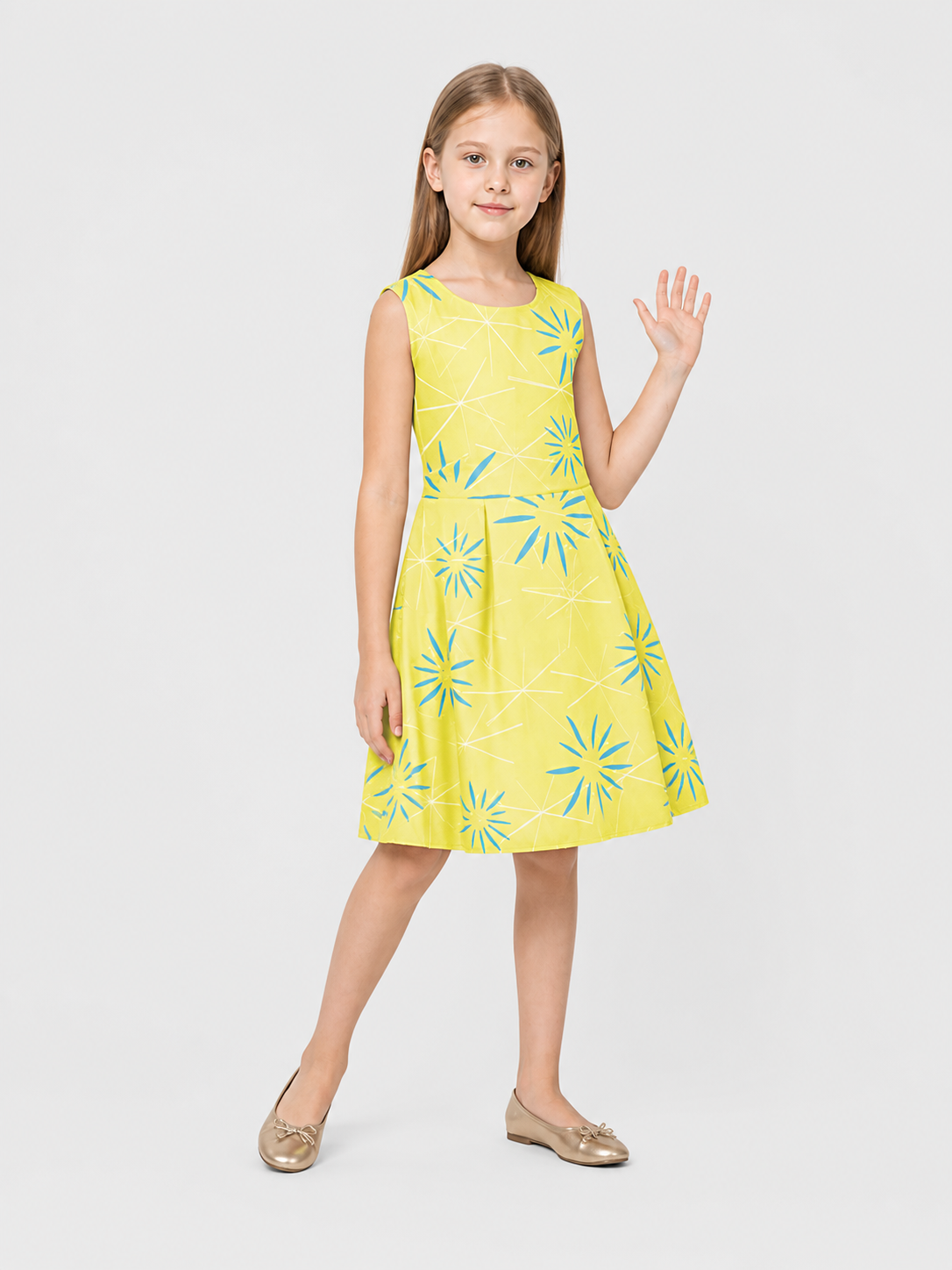 Joy cosplay dress from Inside Out 2, yellow and blue Costume Dresses detail 2