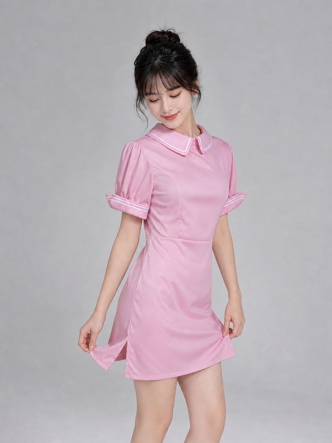 Pink Medical Worker Costume for Cosplay Costumes detail