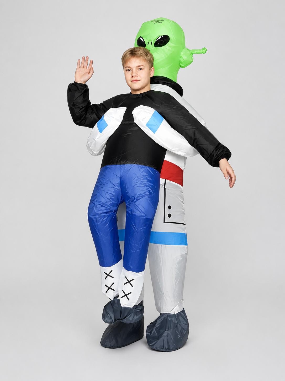 Inflatable Alien Costume with Boots, Kids'