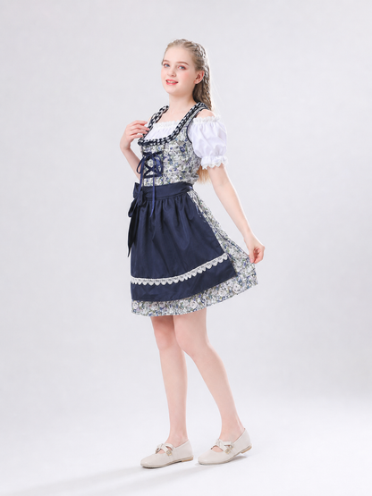 Traditional German-Style Dress with Apron