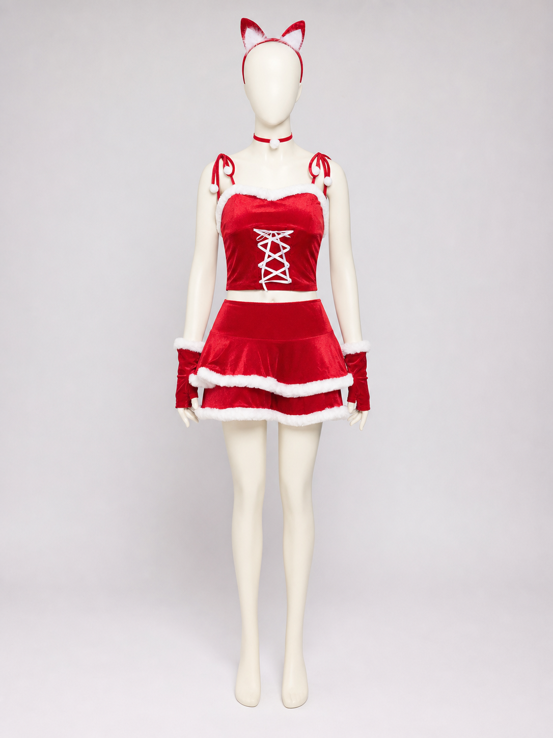 Christmas Cosplay Costume: Top and Skirt