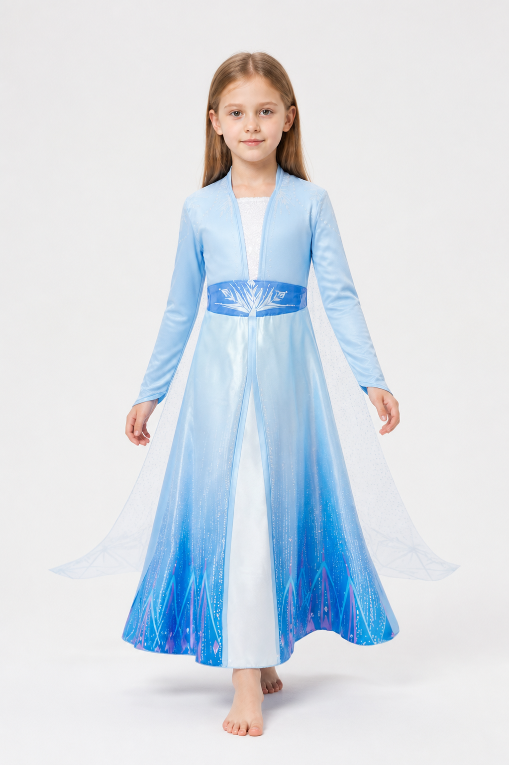 Children's Blue Long-Sleeve Dress Costume Costume Dresses detail 2