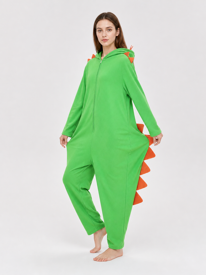 Green Hooded Dinosaur Costume