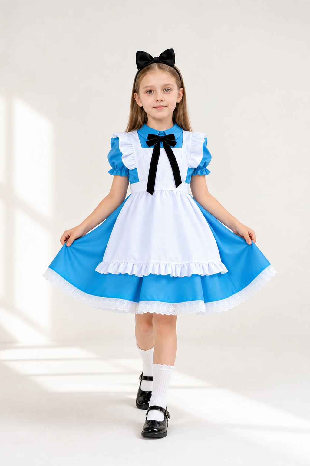 Children's Lolita Dress with Apron and Full Skirt Costume Dresses detail 2