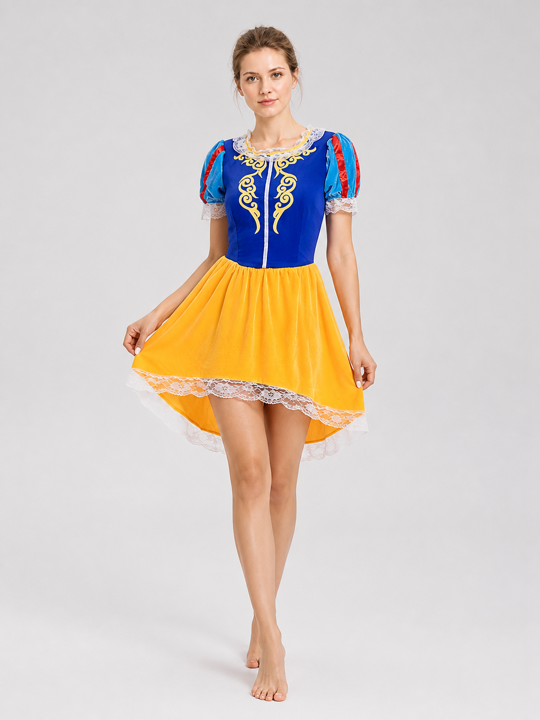 Snow White Cosplay Costume, Dress with Sleeves Costume Dresses detail 2