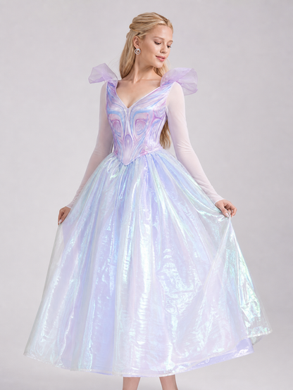 Glinda cosplay dress, purple, with a full skirt