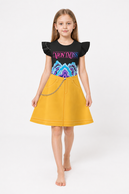 Set of Carnival Dresses with Ruffles and Chains