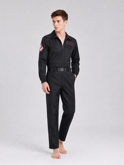 Black Ghostbusters Cosplay Jumpsuit