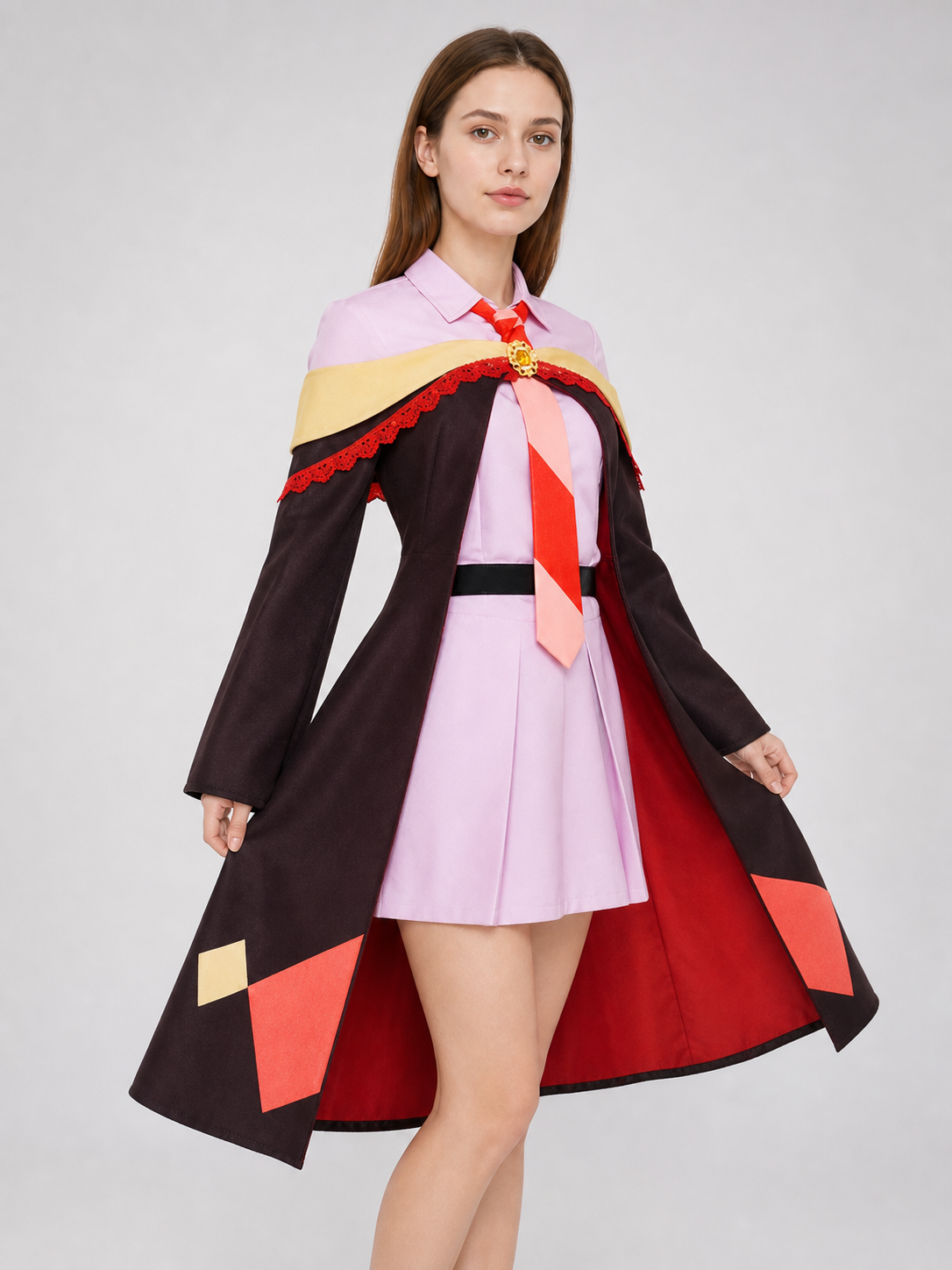 Megumin Cosplay Costume: Shirt, Skirt, Cloak, Hat