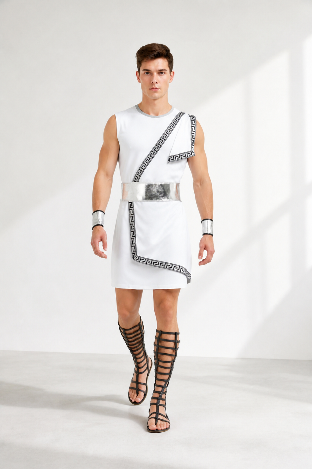 Ancient Greek Stage Costume with Meander and Belt Costumes detail