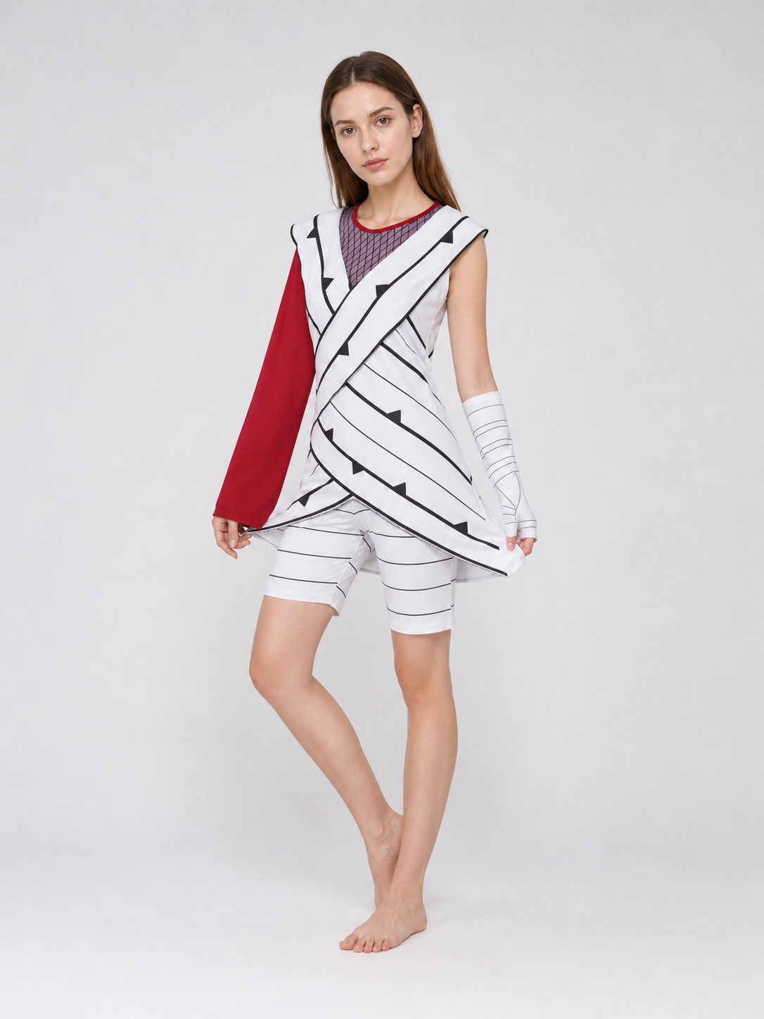 Yuhi Kurenai Cosplay Costume with Shorts and Accessories