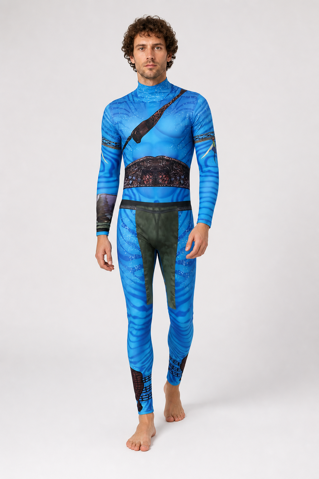 Avatar High-Collar Cosplay Jumpsuit Costumes detail 2