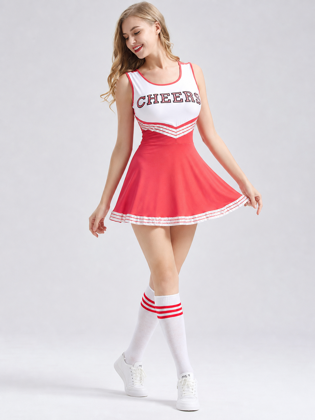 CHEERS Performance Costume, Dress and Pom-Poms