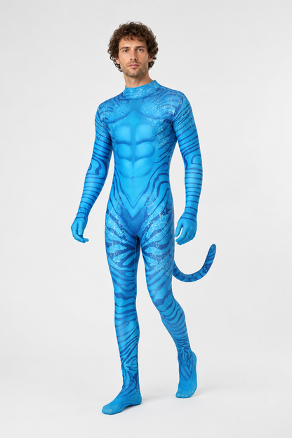 Alien cosplay jumpsuit with tail Costumes detail 2