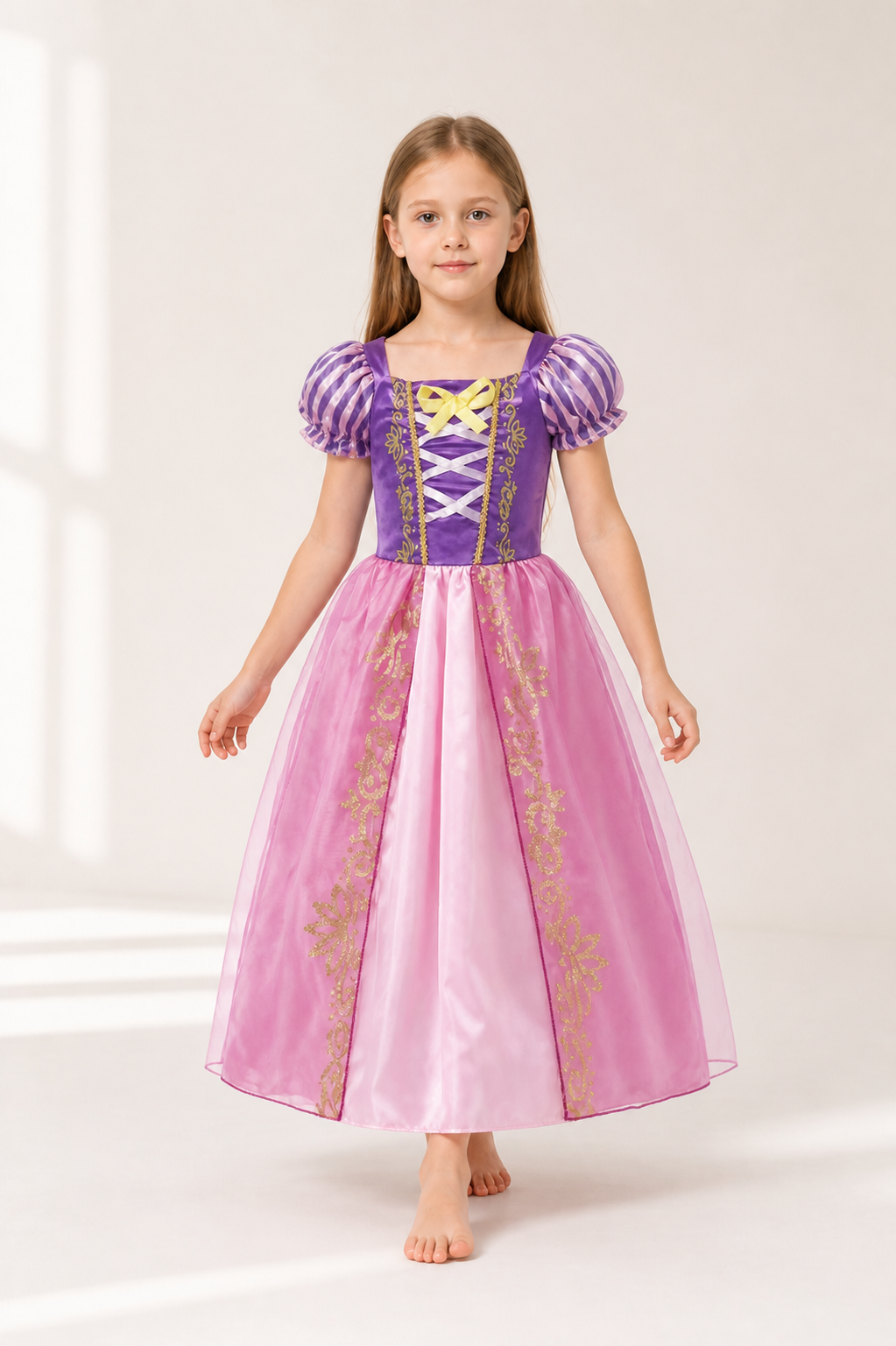 Children's Carnival Dress with a Full Skirt and Bow Costume Dresses detail 2