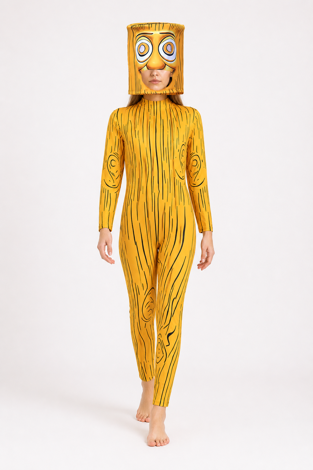 Wooden Man Carnival Costume with Headpiece