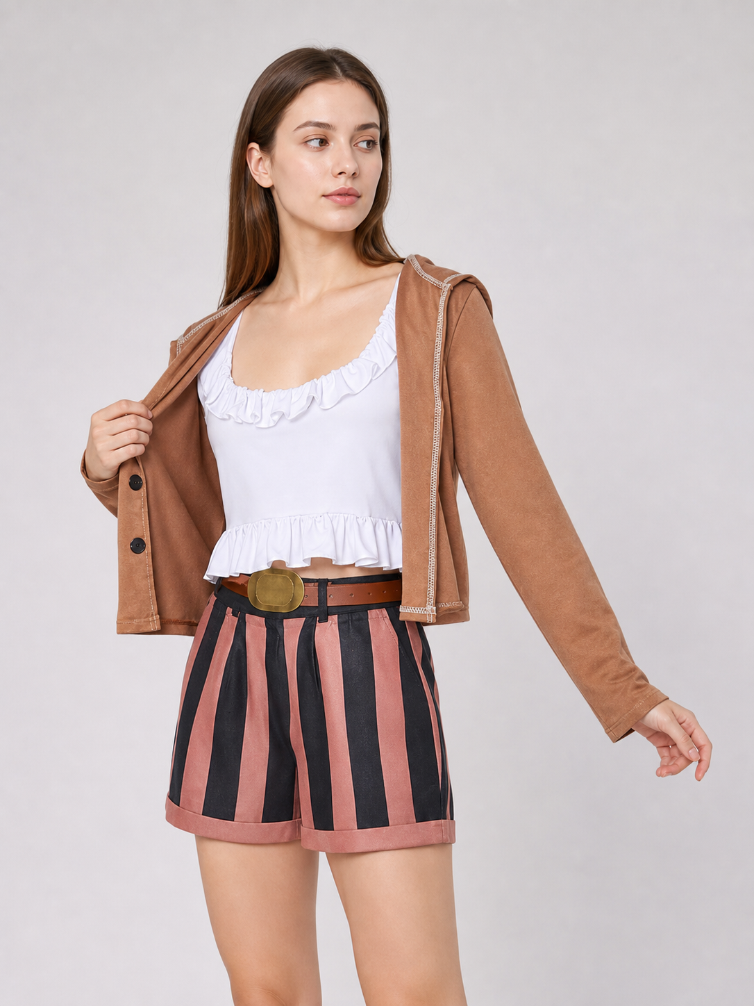 Poni cosplay costume from One Piece with jacket and shorts