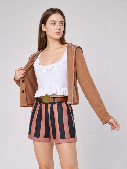 Poni cosplay costume from One Piece with jacket and shorts