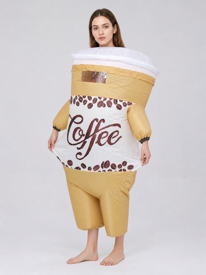 Brown Coffee Cup Carnival Costume